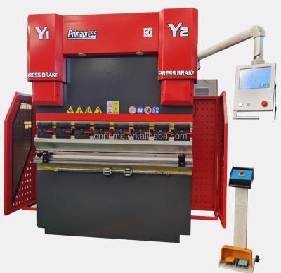 中国 High Quality Hotels 4 Axis Hydraulic Press Brake With Y1 Y2 X Axis CNC Press Crowning Brake 販売のため