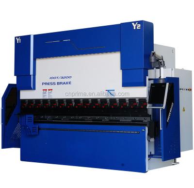 China Stainless plate CE certificate carbon steel plate hydraulic press brake bending machine, 125ton delem DA66T CNC metal bending machine à venda