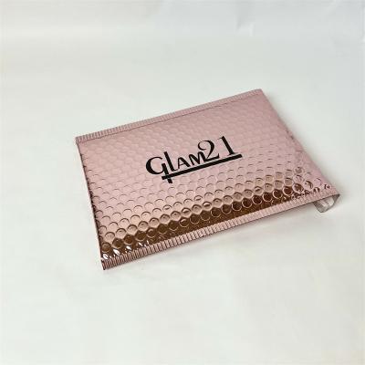 China Shock Resistance Waterproof Mailing Bags Rose Mailer Aluminum Foil Cooler Air Bubble Poly Bag for sale