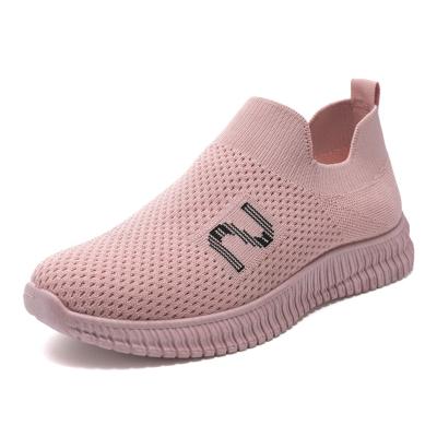 China New Design Breathable Hot Casual Stylish Ladies Flat Unique Slip On Woman Shoes for sale