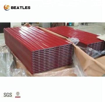 China Construction Brick Red Corrugated Steel Roofing Sheet Purple Color Coated Corrugated Steel Roofing Sheet for sale