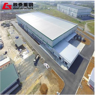 China Hoogsterke staalconstructie Fabrieksgebouw gegalvaniseerd H-vormig Te koop