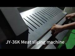 JY-36K Horizontal Meat Portion Slice Cutting Machines for Frozen Beef With Sickle Blade