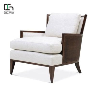 China Factory Quality Removable Hotel Bedroom Style Custom Made Wooden Cover Armchair for sale