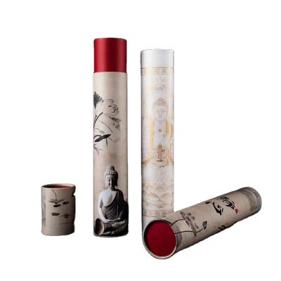 China Chinese Art Newspaper Distribution Tour Cylinder Packaging Box Poster Recyclable Paper Tubes Shipping Round Packing Box for sale