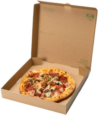 China Custom Printed Logo Recyclable 3 6 9 16 18 28 32 36 Inch Pizza Packaging Food Box Corrugated Cardboard Paper Express Pizza Box for sale