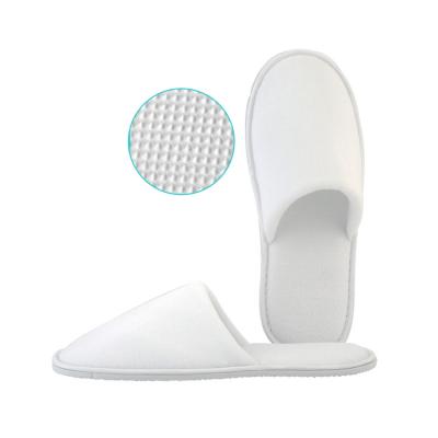 China Disposable Cotton Terry Slippers Logo Personalized Wholesale Luxury Cheap Home Hotel Spa OEM Guest Room Washable White Custom Spa Guest for sale