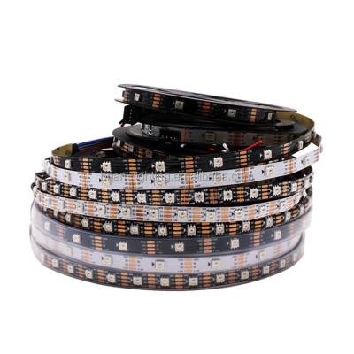 China Decorative Lighting Indoor or Outdoor DC 12V SMD 5050 Waterproof RGB 3in1 60leds 144led Digital WS2815 LED Tricolor Accessible Flexible Strip Light for sale