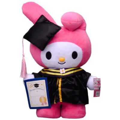 China Graduation Season Sanrio Plush Doll Kuromi Melody Bachelor's Gown Plush Toy Doctoral Decoration 2 for sale