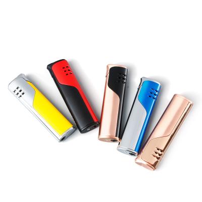 China Gas Lighter Refill JOBON Smoke Gas Refillable Fancy Metal Butane Cigar Cigarette Jet Flame Torch Lighter Customized Wholesale Customized Logo for sale