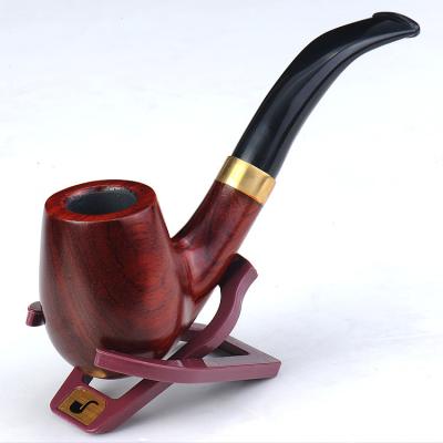 China ZOBO Handmade Tobacco Pipe Durable Single Wooden Wood Smoking Handmade Wholesale With Accessories And Gift Box for sale