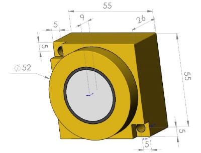 China Sensor impermeável ultrassônico a pilhas de PBT FRP 75Khz à venda