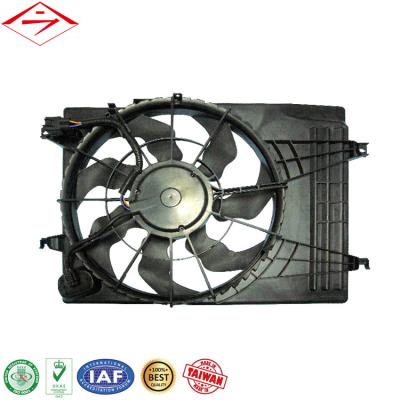 China Auto Parts Manufacturer Radiator Auto Cooling Condenser Fan Motor For HYUNDAI TUCSON 2.7L 05'~06' Standard for sale