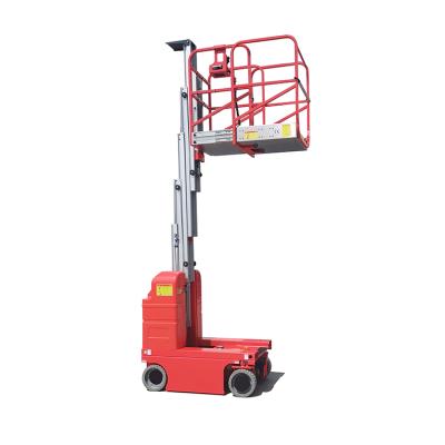 China Hotels AMWP1100 6m 7.5m Series Electric Self Propelled Mobile Aerial Vertical Work Platform Lift Table for sale