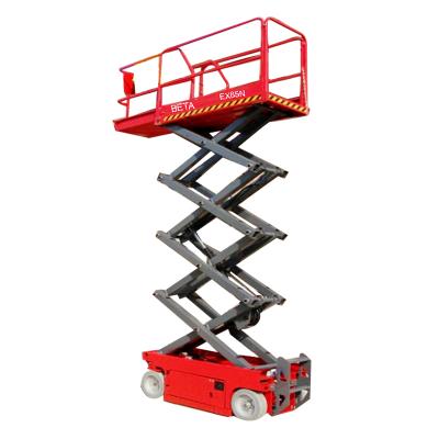 China Self Propelled Hotels EX65N 6.5m Hydraulic Electric Scissor Lift for sale