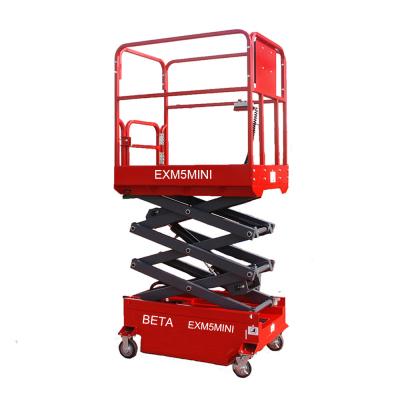 China Mobile Electric Self Propelled Hydrclic Mini Scissor Lift Table In Malaysia 240kg From Hotels EXM5MINI 5m for sale