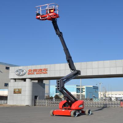 China Hotel Price Mini Used Articulated Towable Boom Electric Self Propelled Lift 230kg ZH14J 14m Hidrclic good for sale