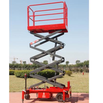 China EX-A8H Hotels Mobile 24V Electric Scissor Lift Stage 8m for sale