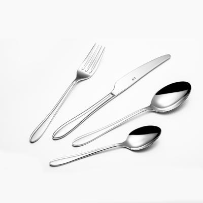 China Low Moq Sustainable Outdoor Wedding 4 Pcs Stainless Steel Cutlery Set High Quality for sale