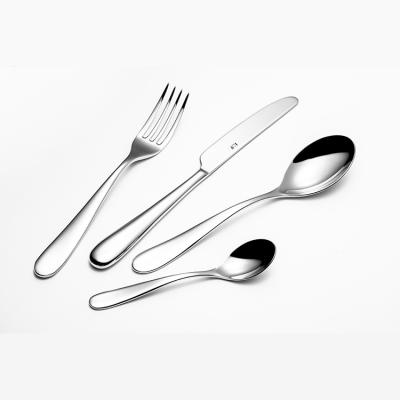 China Viable Hot Sale Silver Plated Flatware Fork Knife Spoon 3 Pcs Silver Plated Flatware Set for sale