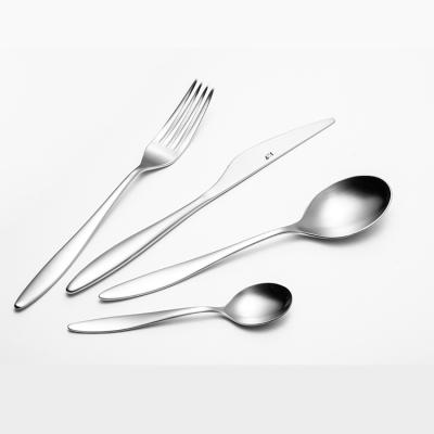 China Viable New Arrival Stylish 304 Stainless Steel Knife Fork Spoon Set Stainless Steel Flatware Set Cutlery Set For Hotels And Restaurants for sale