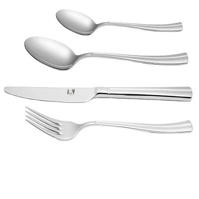 China Good Quality Restaurant Cutlery Set Flatware Dinnerware Set Viable Chinese Dinnerware Set Dessert Spoon Fork for sale