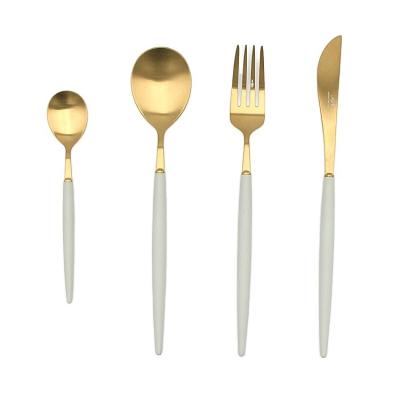 China Viable Wholesale Luxury Cutlery Sets Flatware Sets Travel Korean Portable Cutlery for sale