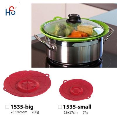 China Sustainable Home and Kitchen Tools Pot Cover Lids Steamer Kitchenware Appliances Silicone Spill Plug for sale