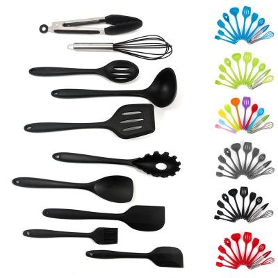 China Durable Silicone Premium Kitchen Baking Set And Hygienic Solid Silicone Design Kitchen Sets Silicone Spatula, Brush for sale