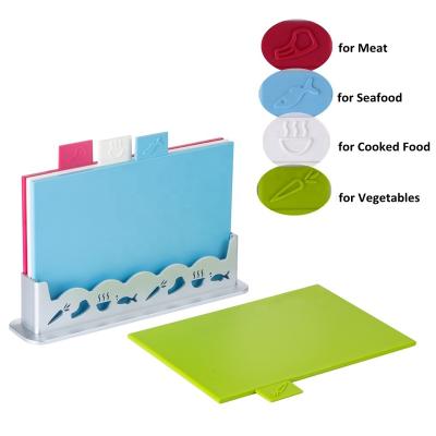 China Sustainable Chopper Set Cutting Boards Kitchen Accessories Certificate Vegetable Fresh Meat PP Chopper for sale