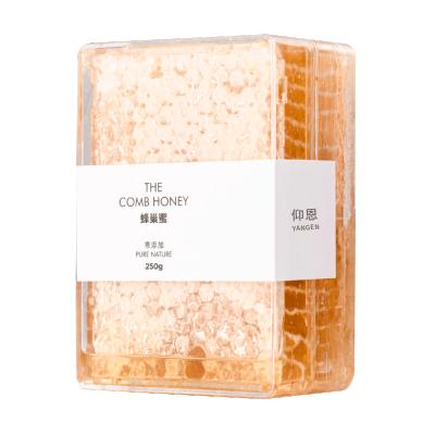 China 2022 New Arrivals Recyclable Plastic Comb Honey Box With 250G/500G, Food Grade Honey Comb Box /Container for sale