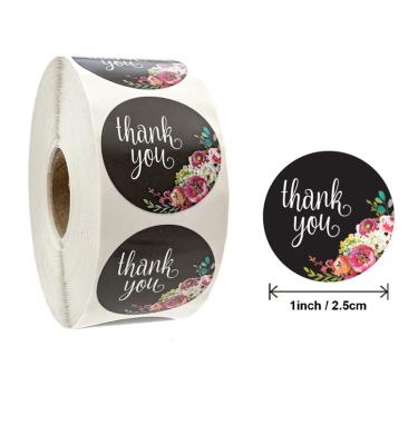 China Stickers Wholesale Handmade Flowers Crafts Decoration Thank You Wrap Wedding Decoration Sticker for sale