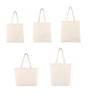 China Plain12 Ounce Cotton Canvas Tote Bag Customized Print Women Handled Shopping Bag For DIY Project Grocery for sale