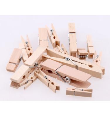 China 72mm Large Modern Wood Staple School Office Staple Decoration Peg Photo Clip Clothespin Craft Natual Clothing for sale