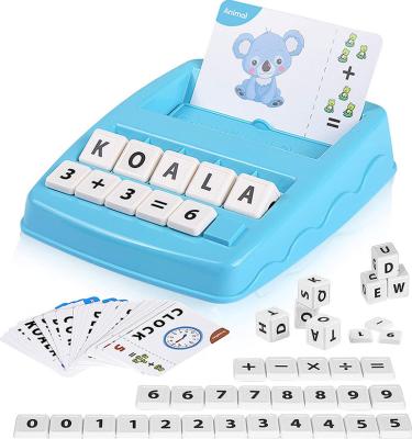 China Kids 2 in 1 Learning Educational Toys Matching Letter and Number Games for Boys and Girls Sight Word Recognition QY853 for sale