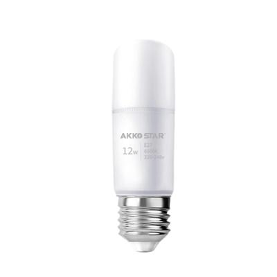 China Indoor& warehouse AKKOSTAR E27 2 year warranty 12w high quality faster heat dissipation led white led bulb light stick bulb for sale