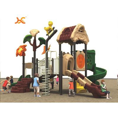 China Children's Palace Combo Playground New Large Slides Landscape Structures Playground Equipment Plastic Game For Children HFC033-1 for sale