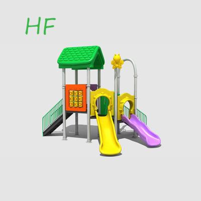 China Plastic Children's Palace Slide Simple Design Baby Playground Outdoor Games Kids Play Area HF-F1 for sale