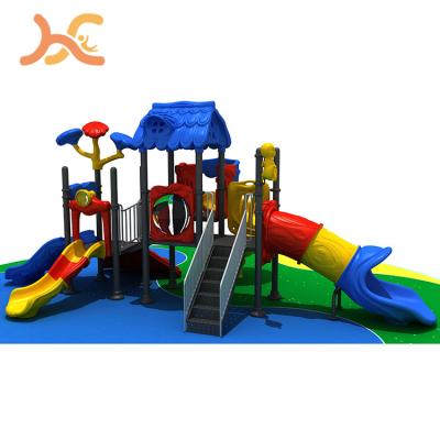 China 3-12years kids play plastic slide kids playground equipment other amusement park products HF-003093 for sale