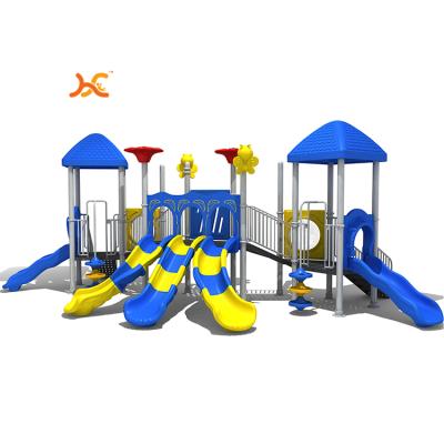 China Popular Outdoor Amusement Park Children's Palace China Preschool Playground Toys Slide Game For Children HF-1906285 for sale