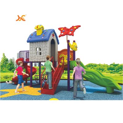 China Children's Palace Haofeng Plastic Colorful Children's Playground Slide Toys Outdoor Playground Baby Kids Playhouses HFHL-91421 for sale