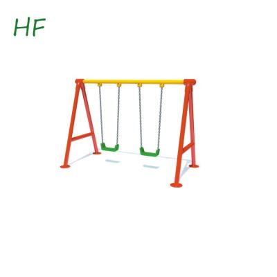 China Outdoor Double Swings Outdoor Playground Garden Swing Set For Kids HFC20001 for sale