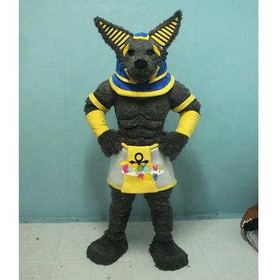 China New Arrival Wolf Mascot Costume Custom Gray Muscular Adult Wolf Mascot Event Party Animal Costume for sale