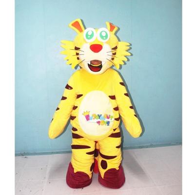 China Party New Arrival Yellow Tiger Cosplay Adult Sale Party Event Mascot Costume for sale