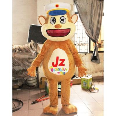 China Party Fashion Party Cosplay Stuffed Animal Costume For Adult Promotional Cute Plush Monkey Mascot Costume for sale