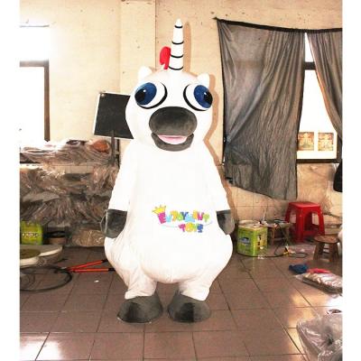 China Party Fun CE Unicorn Cosplay Mascot Costume White For Sale Party Adult Event for sale