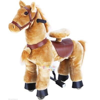 China Optional Selling Cheap Plastic Wheels Toy EN71 Best Big Horses Toy Horse On Wheel For Commercial for sale