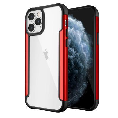 China Hot Selling Matte Aluminum Alloy Scratch-proof TPU Camera Protective Phone Transparent Plastic Bumper Case For iPhone 12 11 X XR Aluminum Alloy Phone Cover for sale