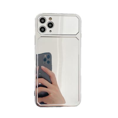 China Hot Shockproof IMD Laser Plating Makeup Mirror TPU Phone Csaing For iPhone 11 7 8 X XS Glossy Outdoor Mobile Phone Case for sale