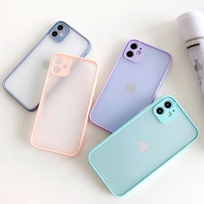 China Anti-drop phone case for iPhone 6 6S 7 8 X XR Max XSMax 11Pro; Cheap Matte Translucent TPU Smartphone Cover for sale